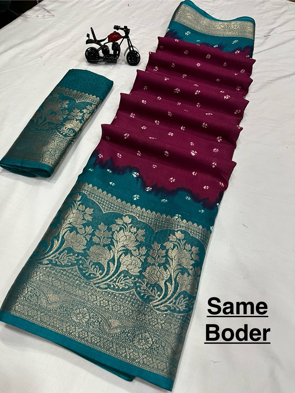 Wow Antic Designer Jacquard  Border Dola Silk Sarees Wholesale Shop In Surat